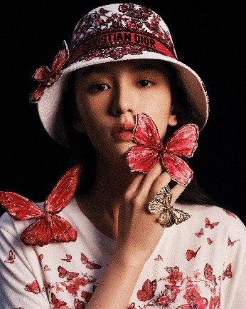 【24C♥優美な蝶】DIOR LE COEUR DES PAPILLONSネックレス 24C♥優美な蝶】DIOR LE COEUR DES PAPILLONSネックレス (Dior