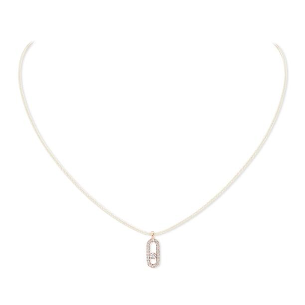 Messika Paris - Collier Cordon Messika Care(s) Pav茅 Creme 14104 P V6