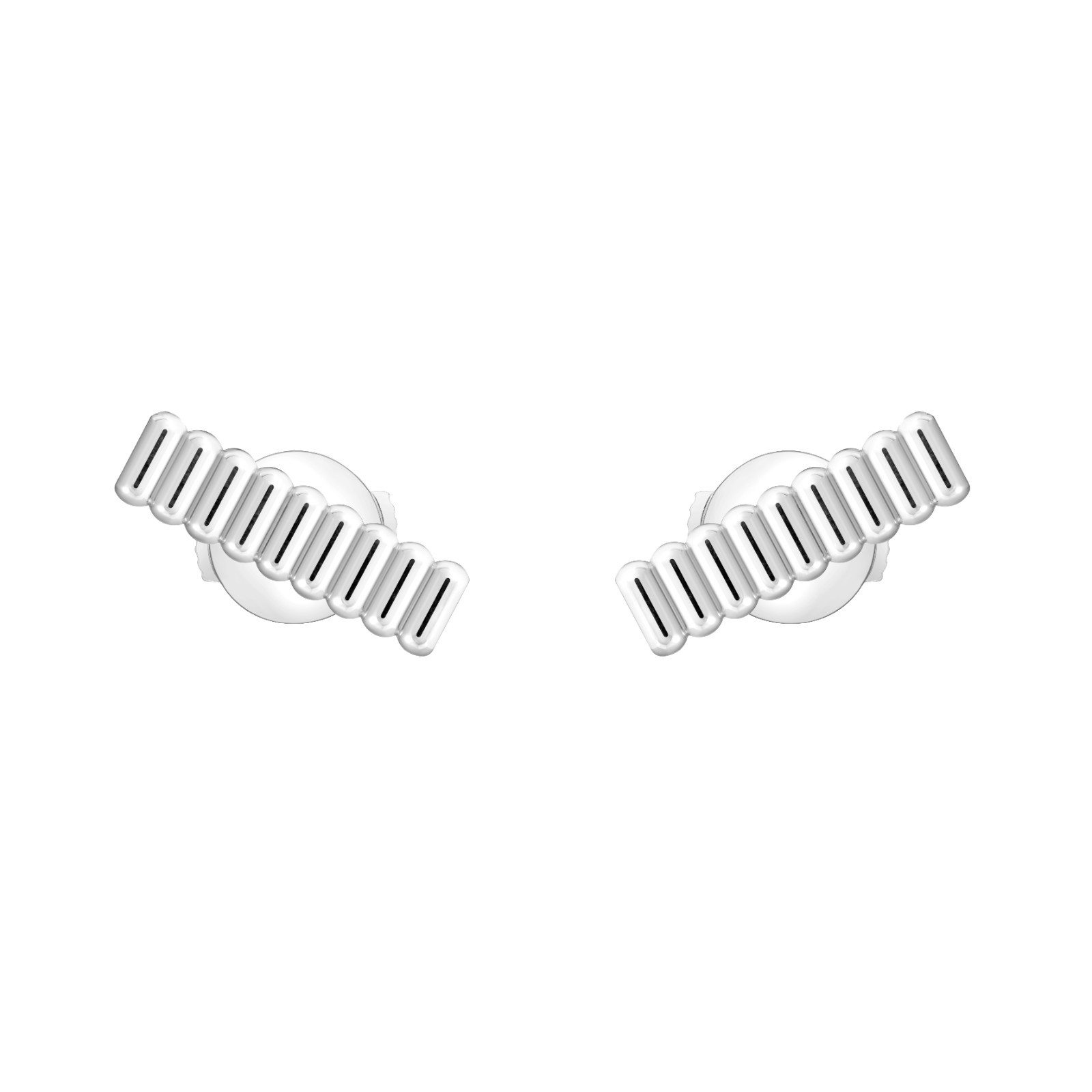 Boucheron宝诗龙Quatre Grosgrain系列白金耳钉.jpg